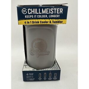 Chillmeister 4in1 Drink Cooler And Tumbler California Bear Design Matte Gray